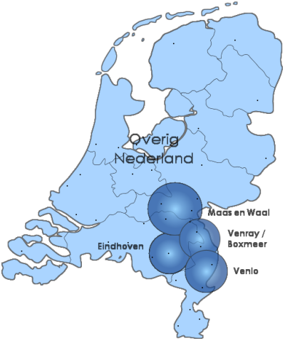 Overig Nederland regio selectie