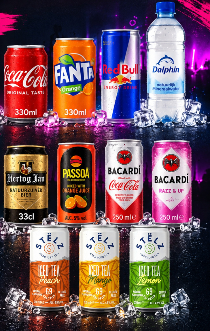 Gekoelde frisdranken en alcoholische dranken